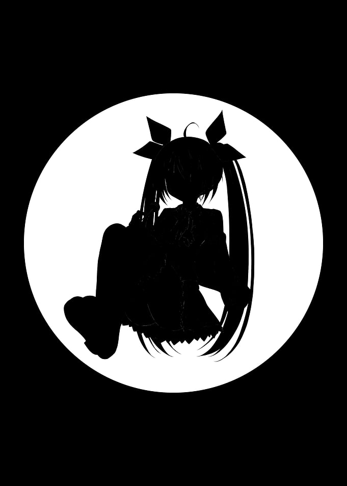 Anime girl Minimalism Art