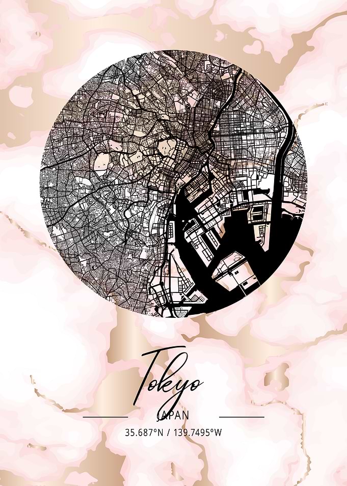 Tokyo City Map Japan