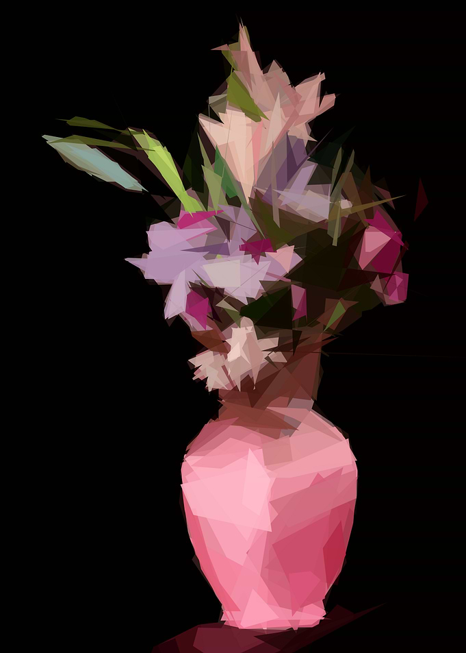 Flowers abstract painting