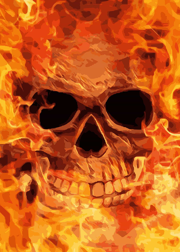 Fiery Skull