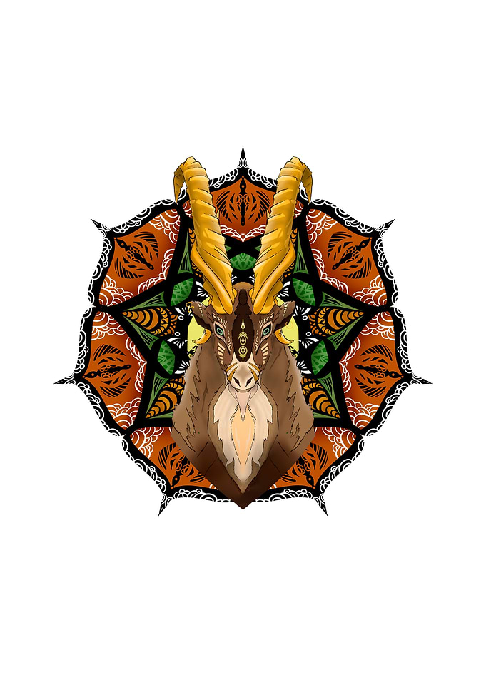Goat mandala