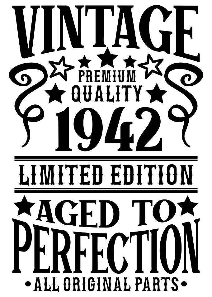Vintage born in 1942