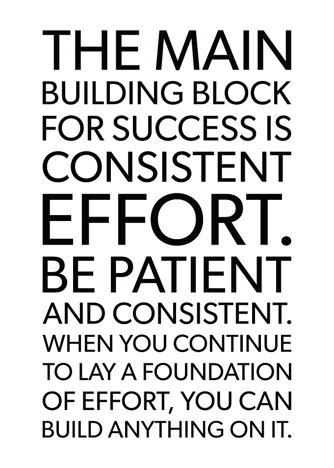 Consistent Effort Success