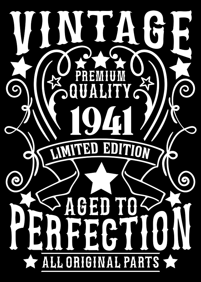 Vintage 1941 birthday