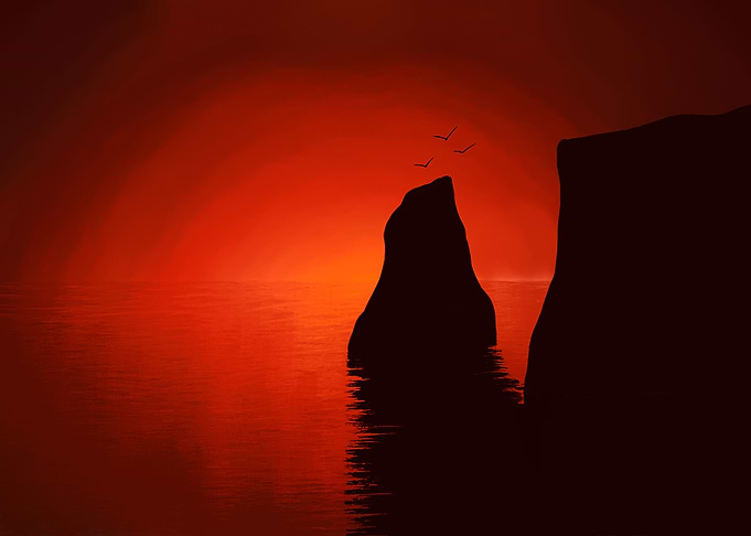 Rocky Sunset