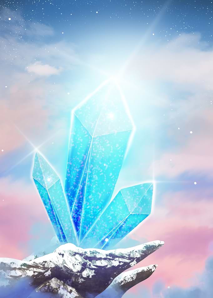 Crystal Sparkle in the Day