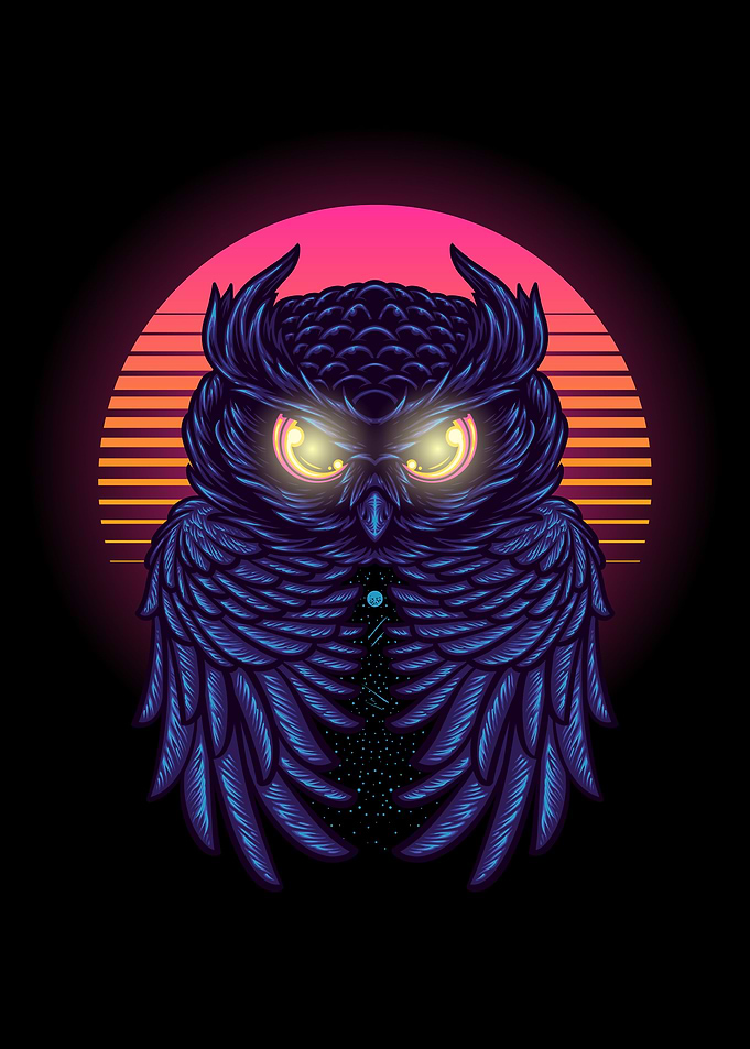 Owl Night Retro
