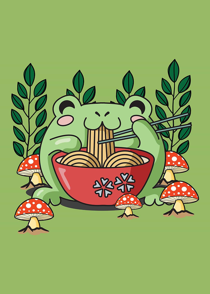 Cottagecore Frog Ramen