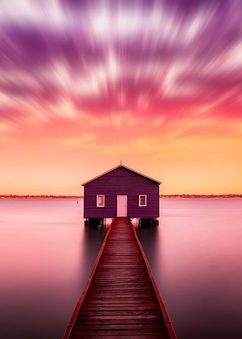 Lake House Sunset