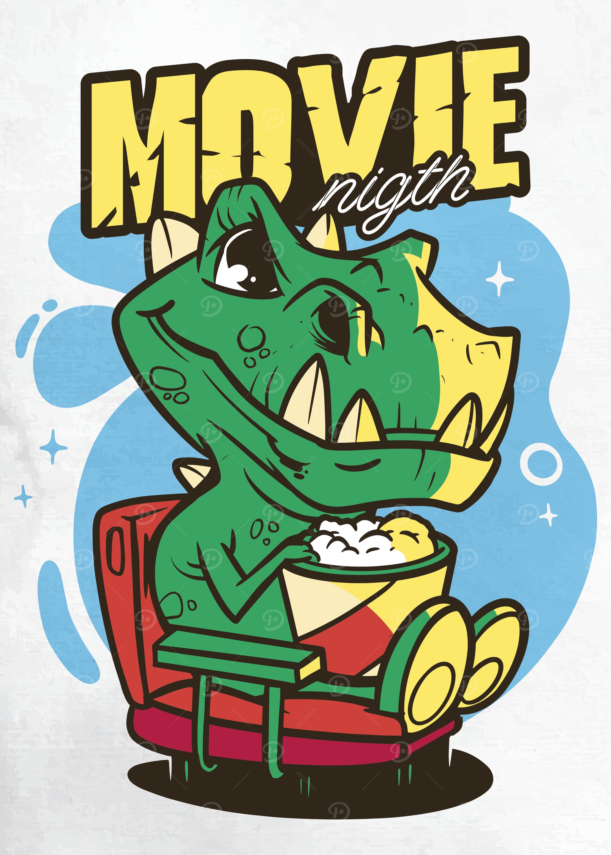 Movie Night T Rex Dino
