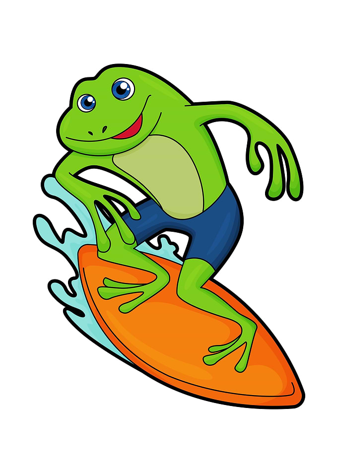 Frog Surfer Surfboard