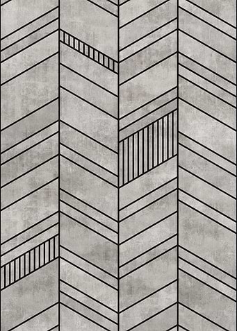 Concrete Chevron Pattern