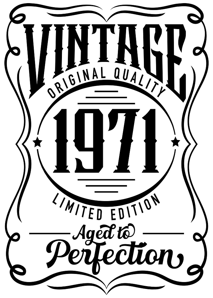 Vintage 1971 Birthday
