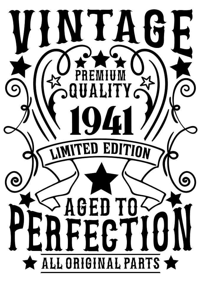 Vintage 1941 birthday