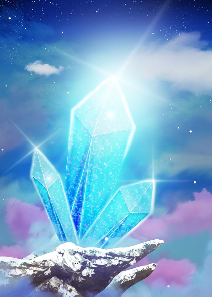 Crystal Sparkle at Night