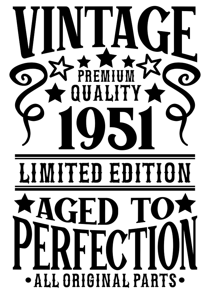 Vintage born in 1951
