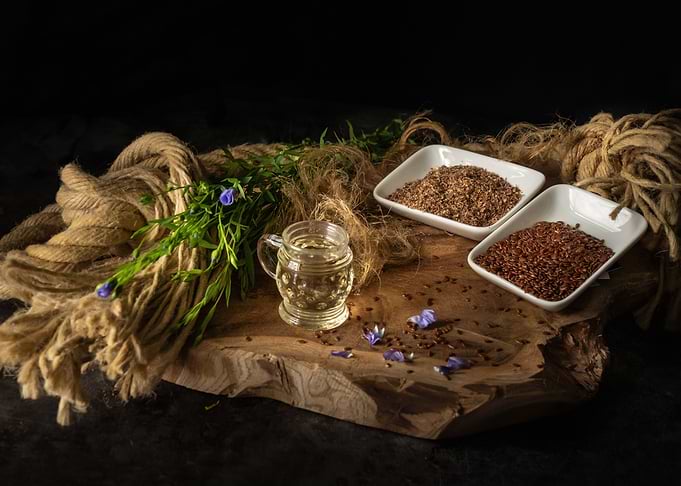 Linen plant and sesame