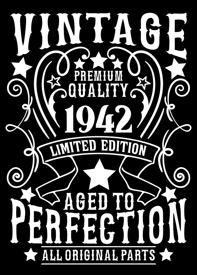Vintage 1942 birthday