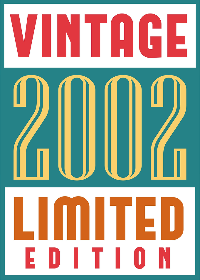 Vintage 2002 Birthday