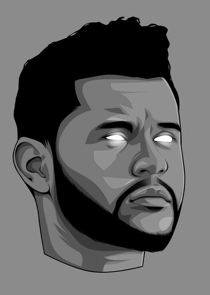 the weeknd grayscale