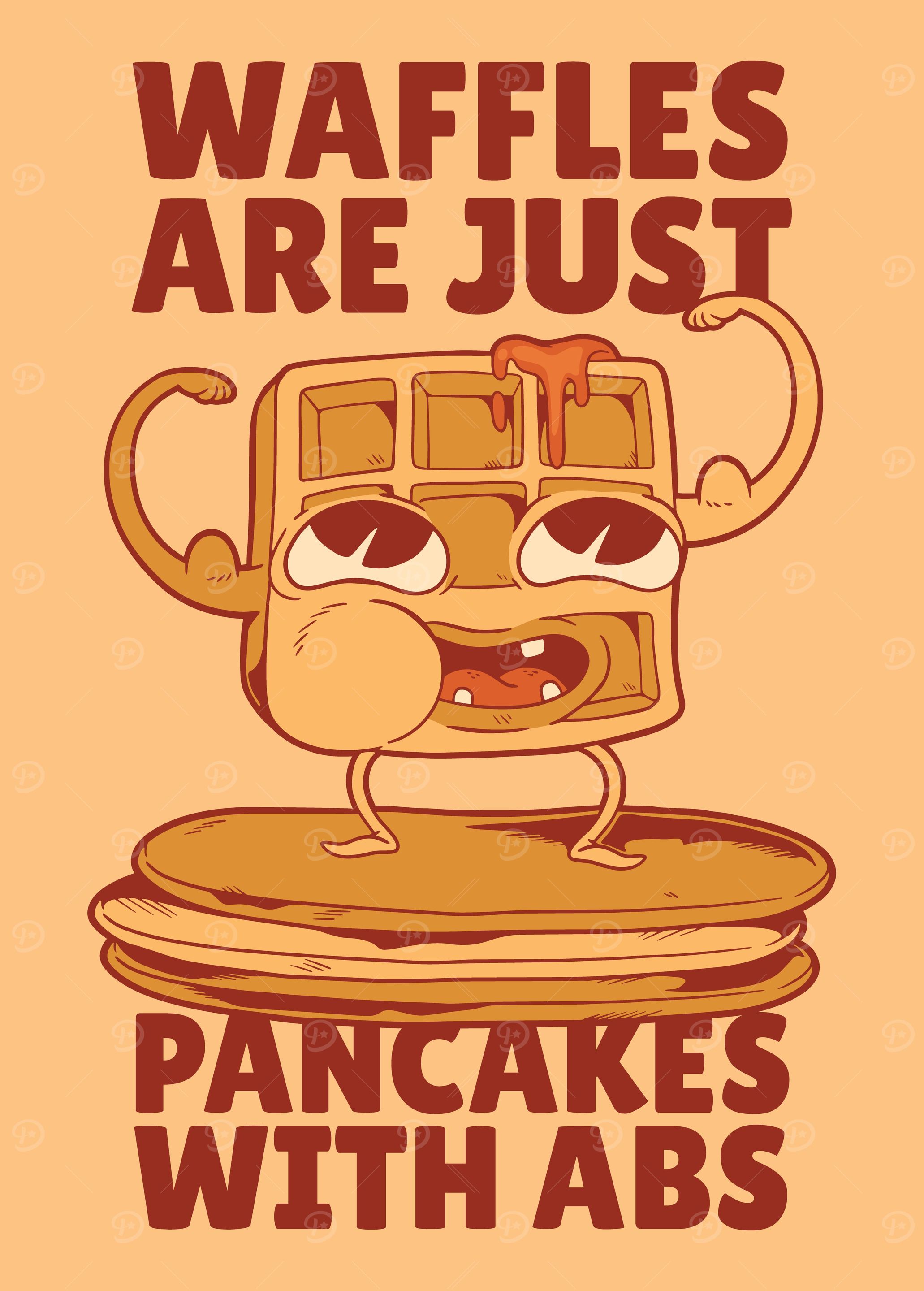 Pancake waffle abs