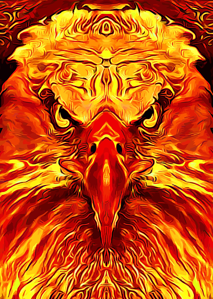 Eagle Flaming