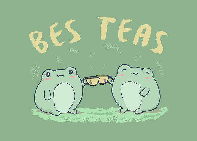 Cottagecore Toad Frog Tea
