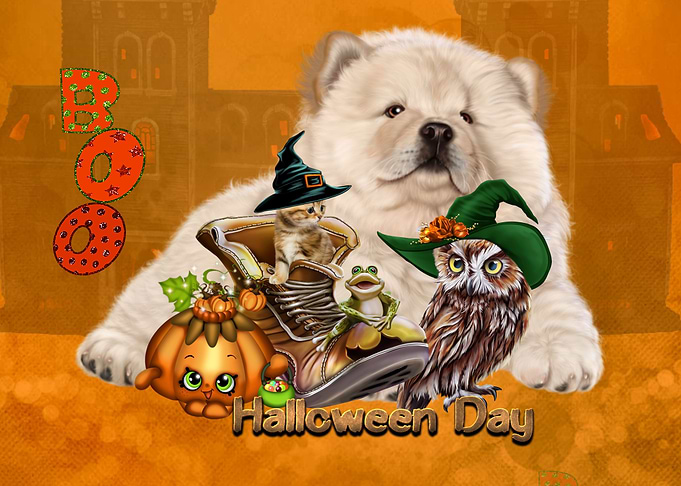 Cute halloween friends
