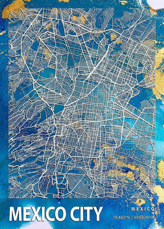 Mexico City CDMX Map
