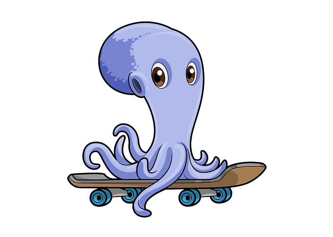 Octopus Skater Skateboard