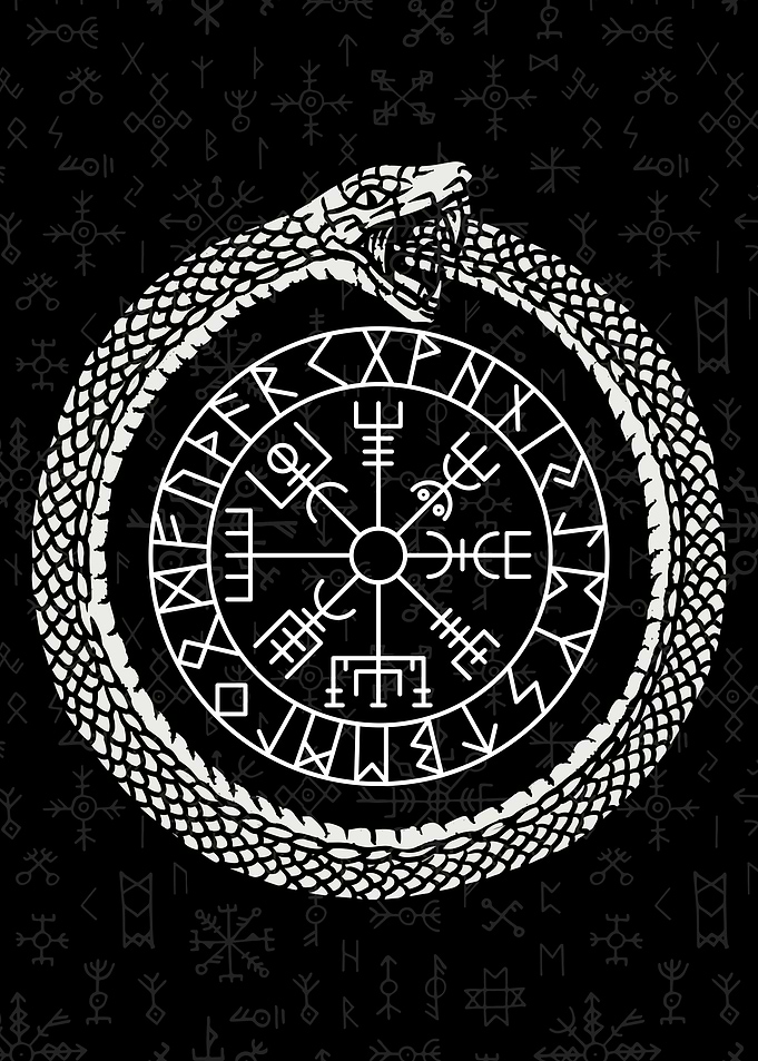 Viking Ouroboros Vegvisir