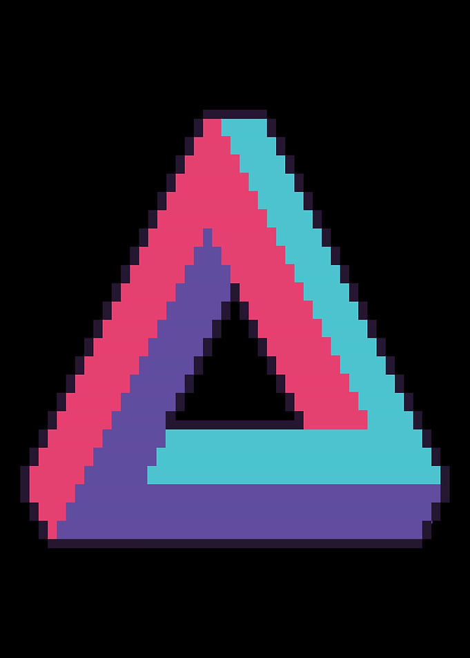 infinite triangle retro