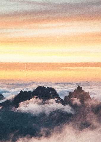 Sunrise on the mountain