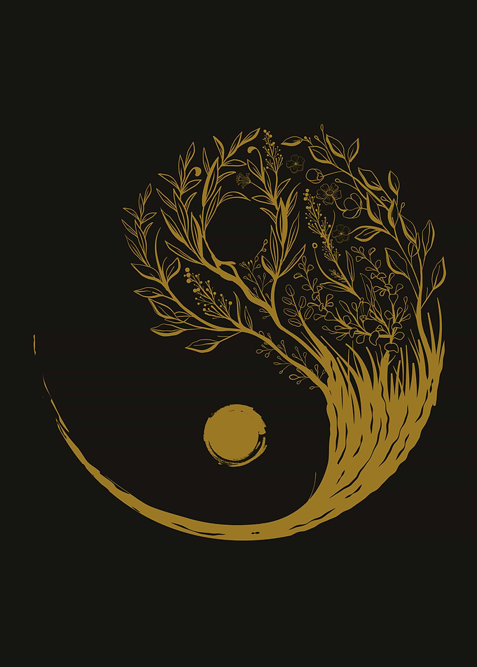Cottagecore Ying Yang
