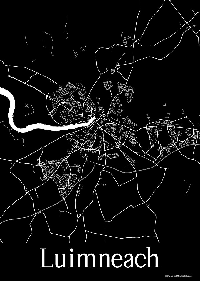 Luimneach Black Map