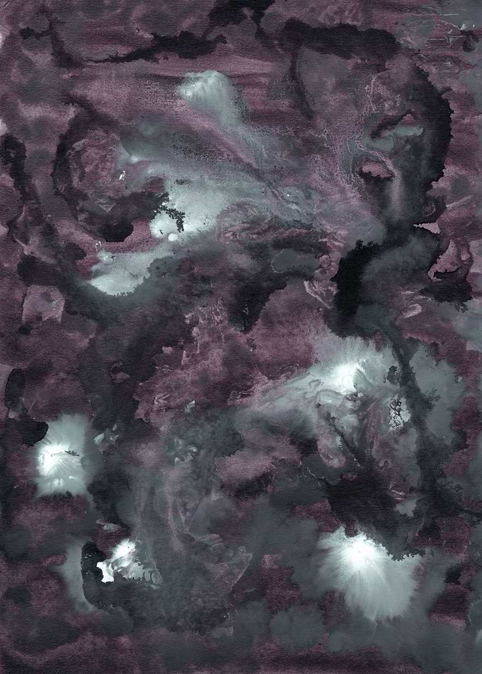 Mauve Ink Galaxy Nebula 1