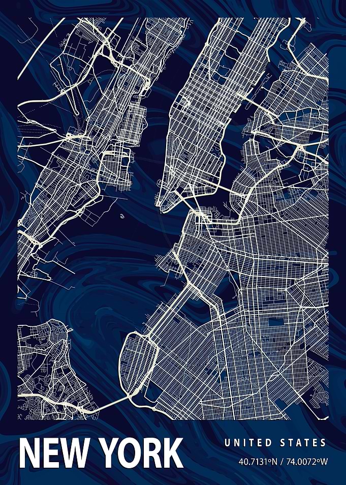 New York City Map USA