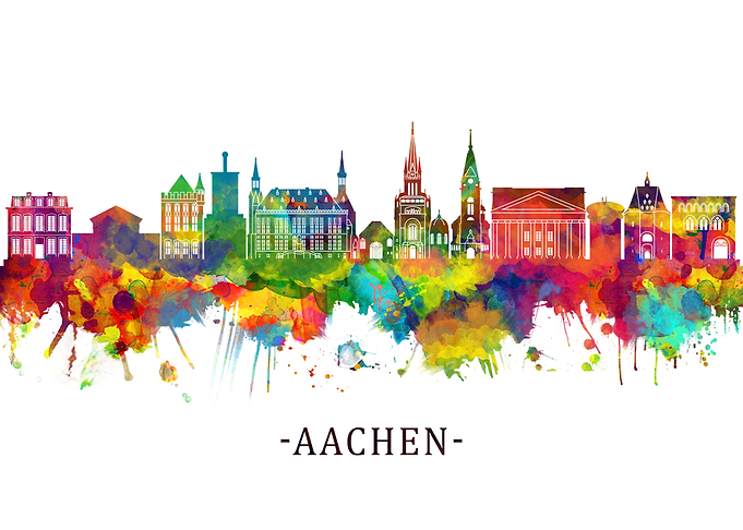 Aachen Germany Skyline