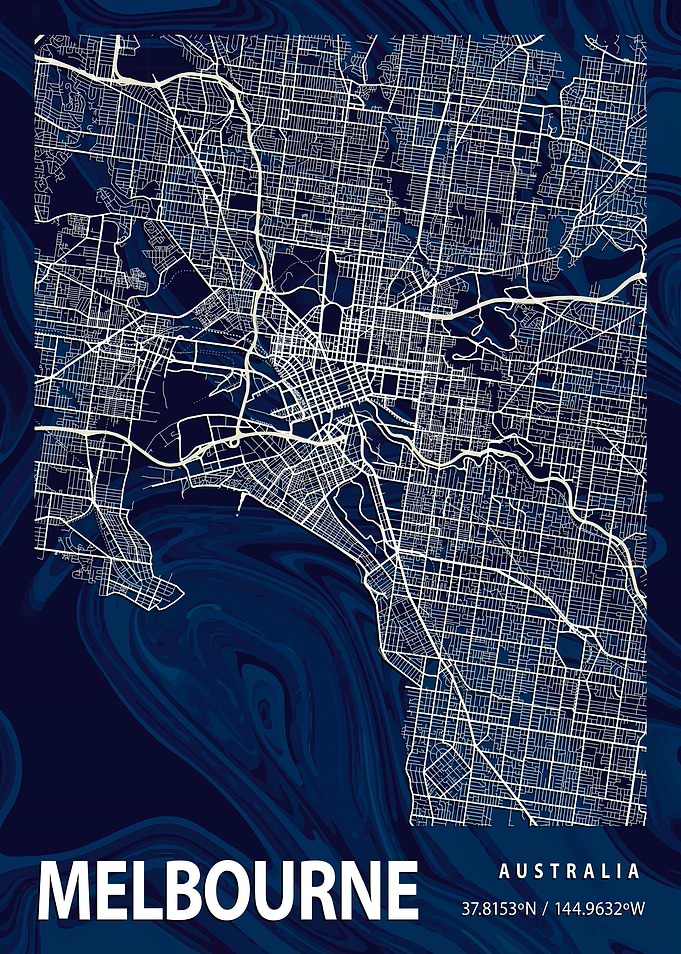 Melbourne Map Australia