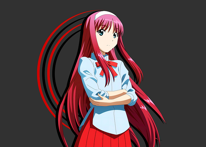 Anime Girl Art In Black 2
