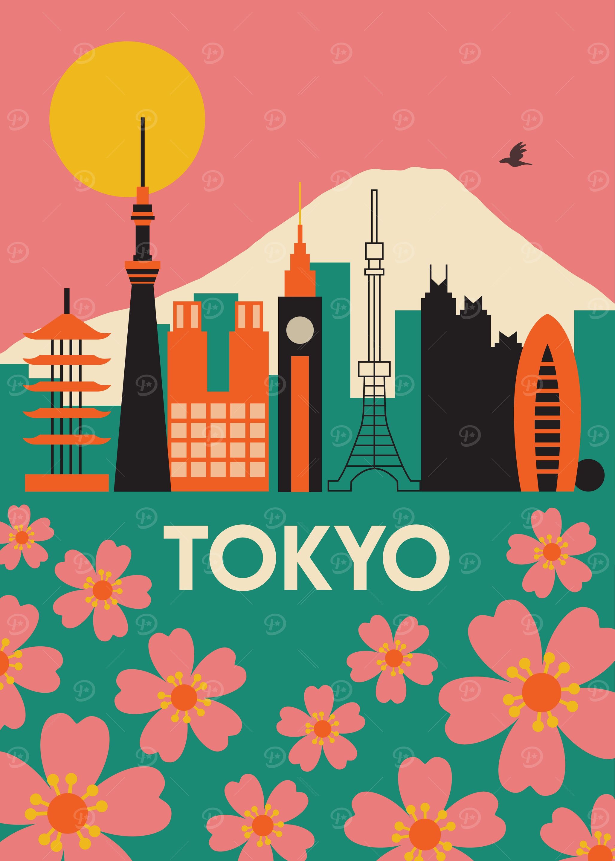 Tokyo City Skyline