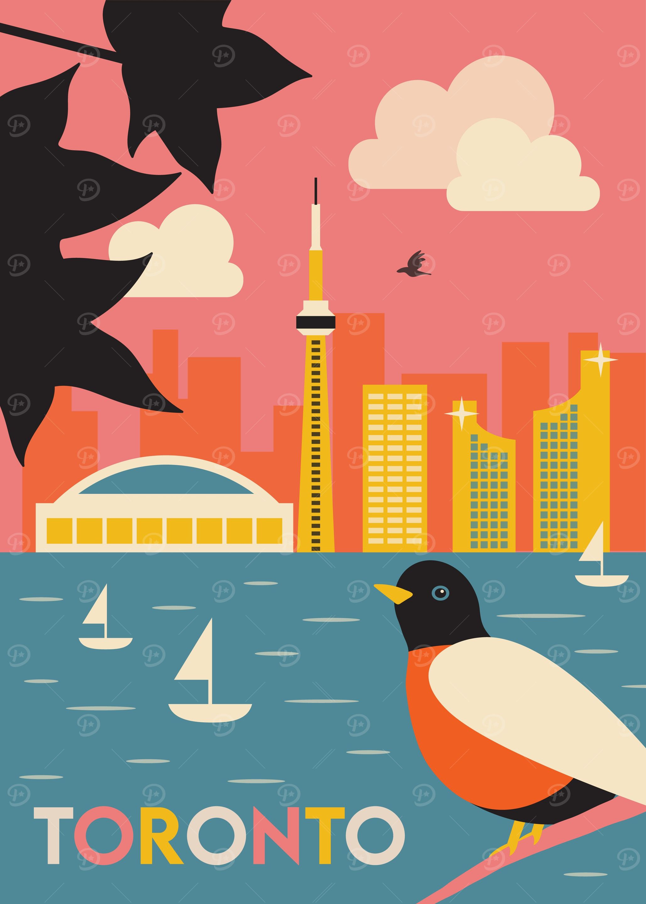 Toronto City Skyline