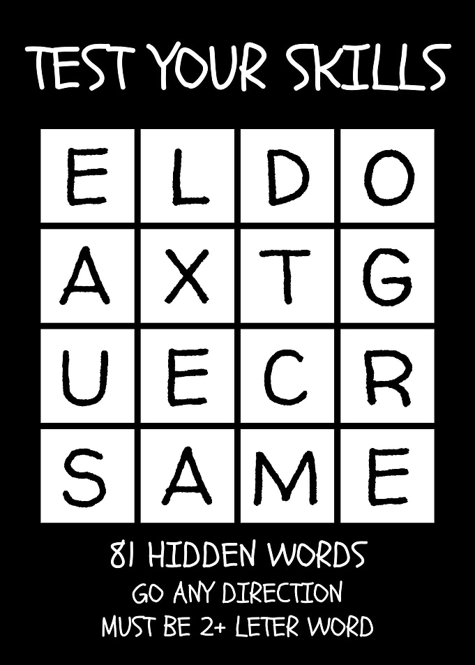 Word Game Poster
