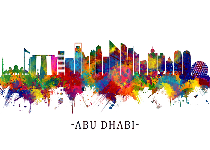 Abu Dhabi UAE Skyline