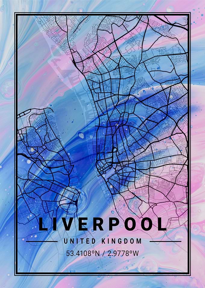Liverpool City Map England