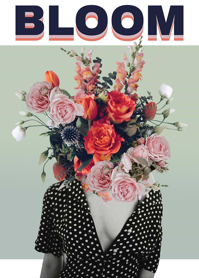 Blooming Flowers Collage