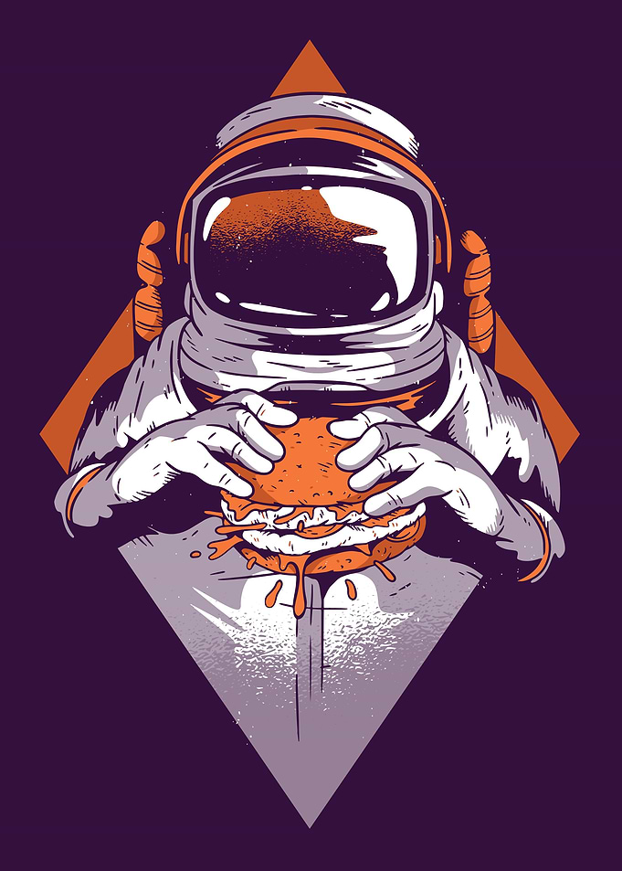 Astronaut burger