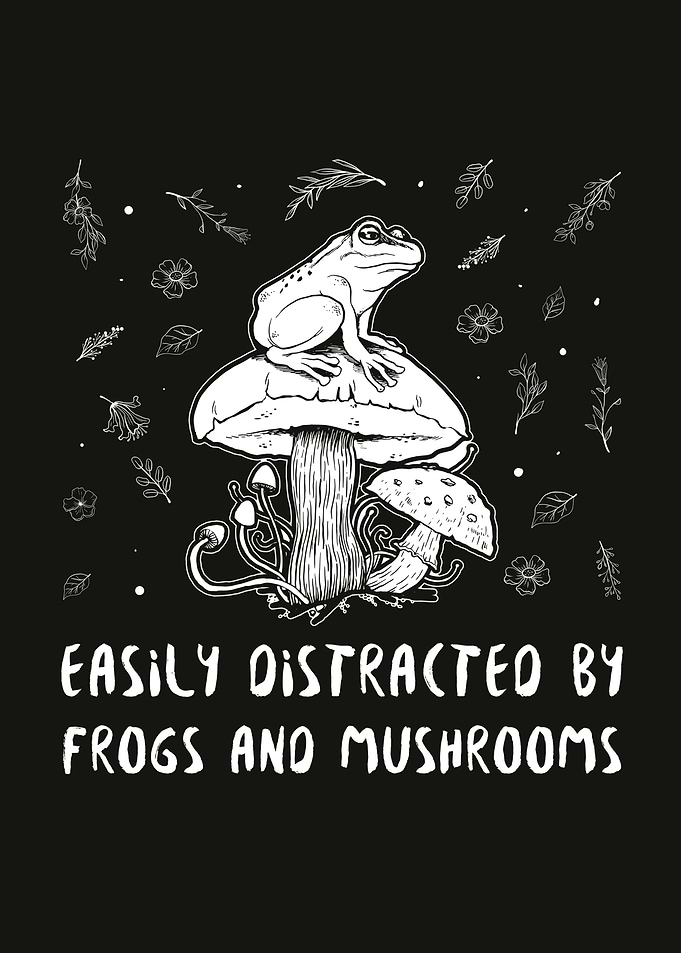 Cottagecore Frog Mushroom