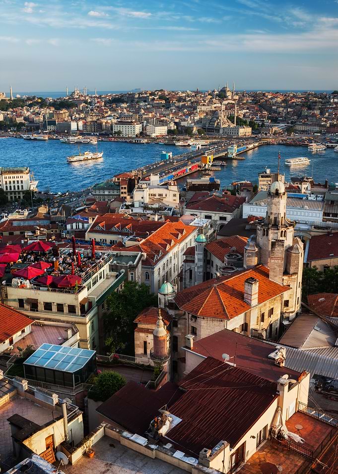 Istanbul City At Sunset