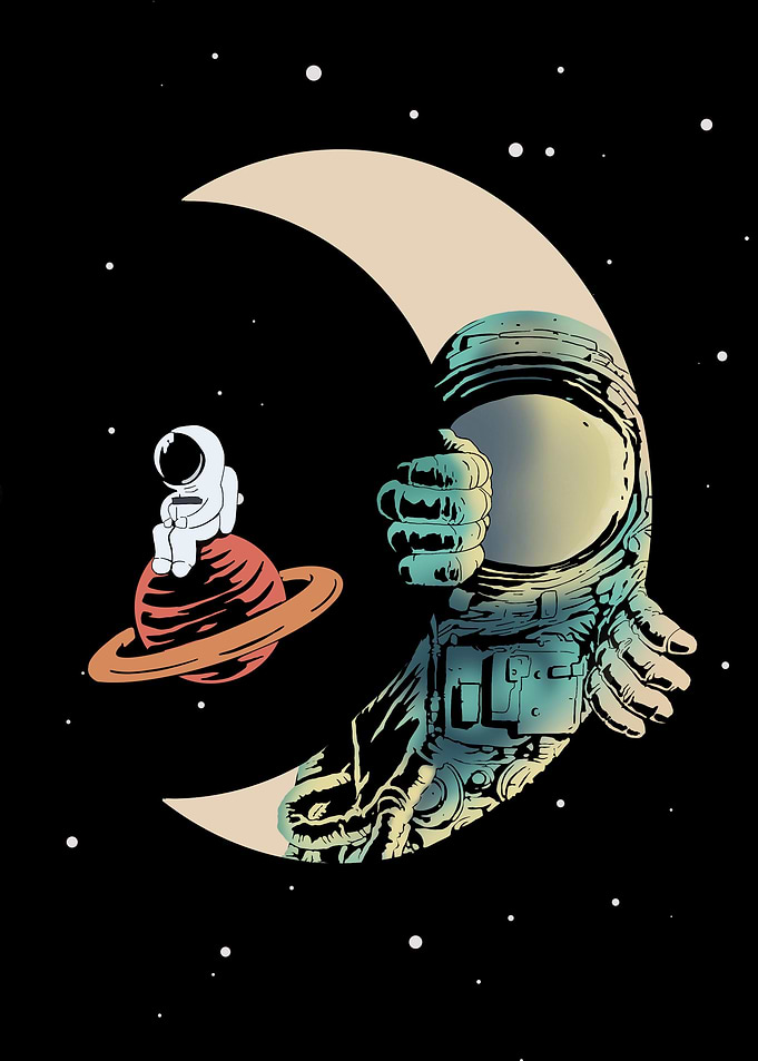 Astronaut sad boy